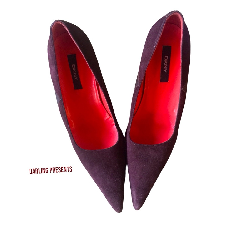 DKNY Suede Pumps Women Color Chocolate Size 10